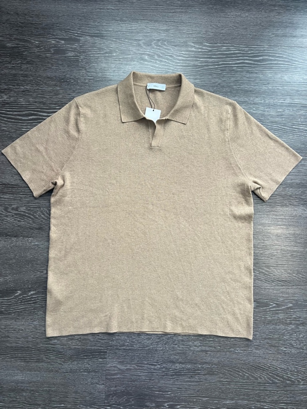 NWT Mango Camel Polo Shirt Old Money Style